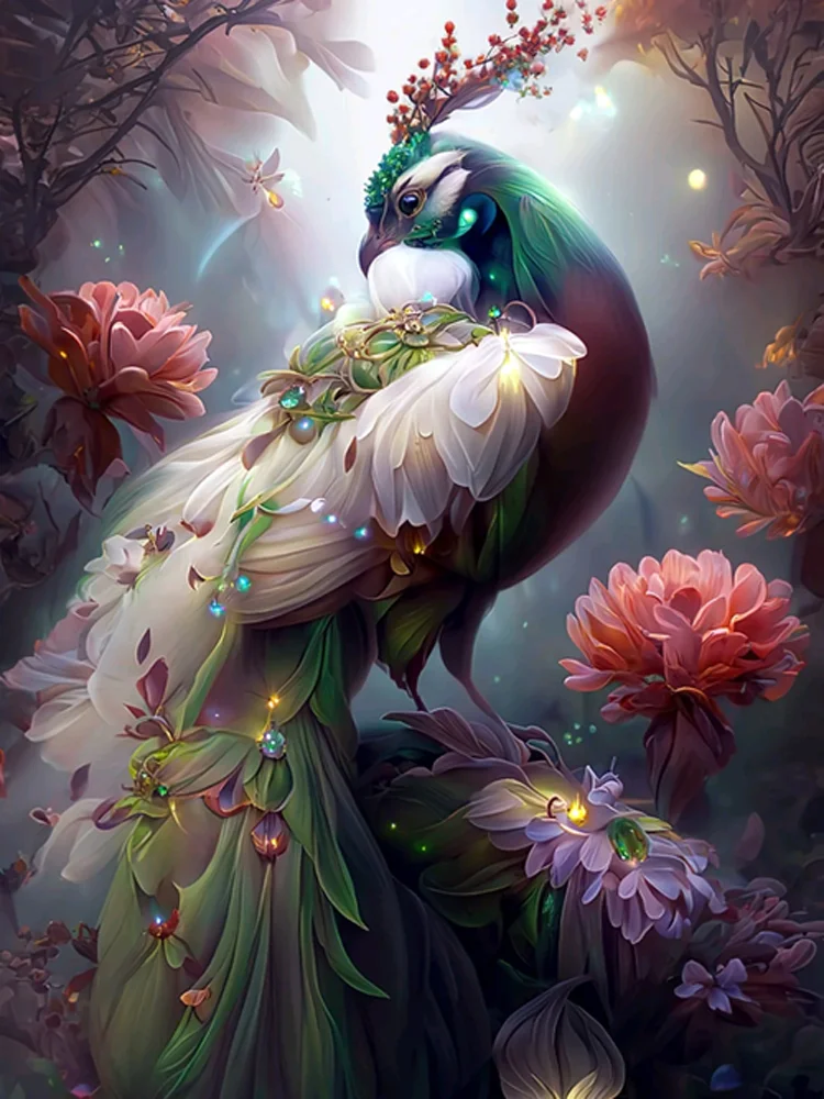 Diamond Painting - Full Round/Square Drill - Peacock (30*40 - 50*60cm)