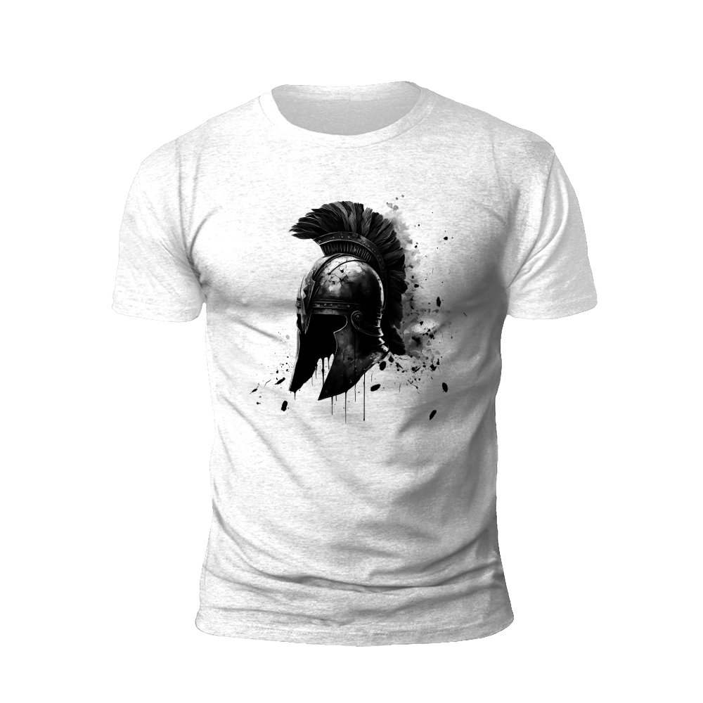 Spartan Valor: The Warrior's Helmet T-shirt