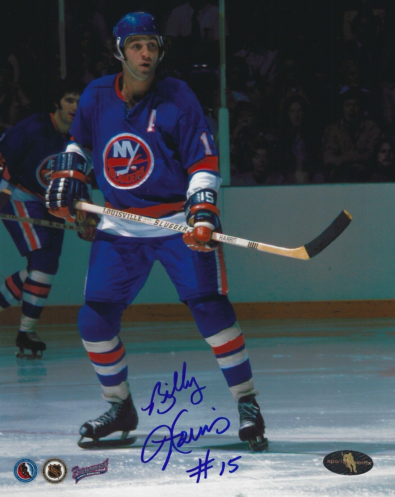 Signed 8x10 BILLY HARRIS New York Islanders Autographed Photo Poster painting - COA