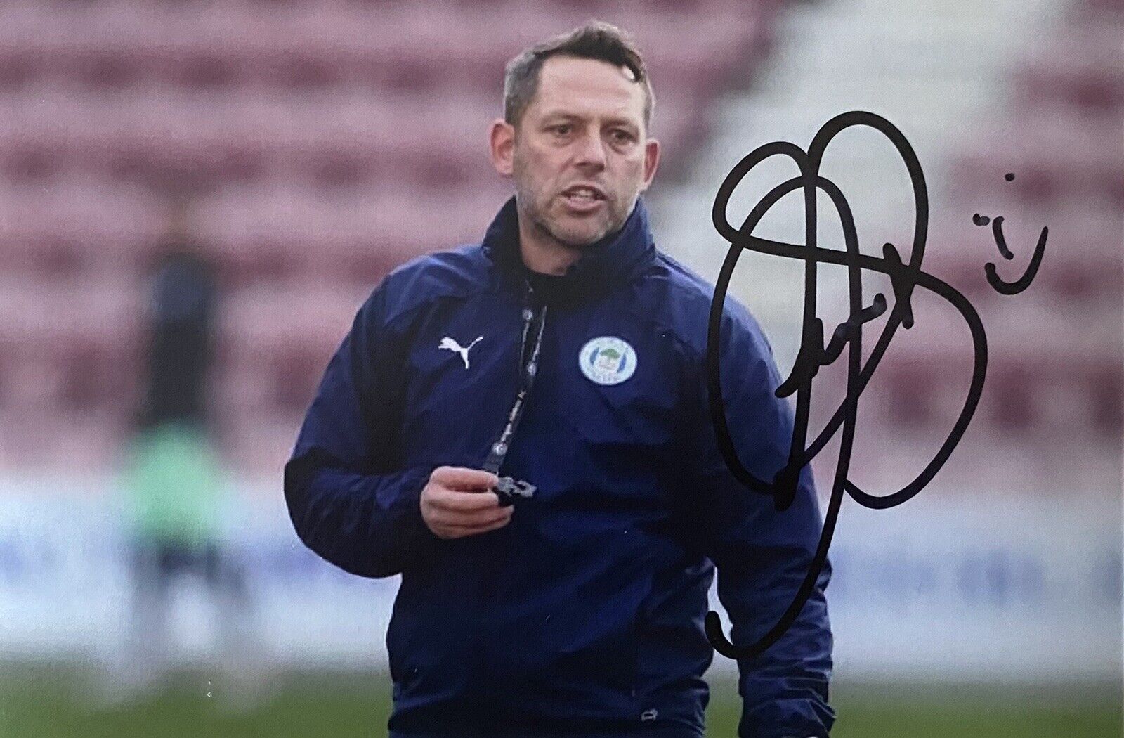 Leam Richardson Genuine Hand Signed Wigan Athletic 6X4 Photo Poster painting 2