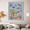 Tropical Fish-14CT Stamped Cross Stitch 36*44cm/14.17*17.32in tapestrymarket