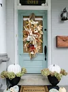 🔥Last Day 49% OFF🔥Neutral Fall Magnolia Swag Front Wreath-mysite-Adracos