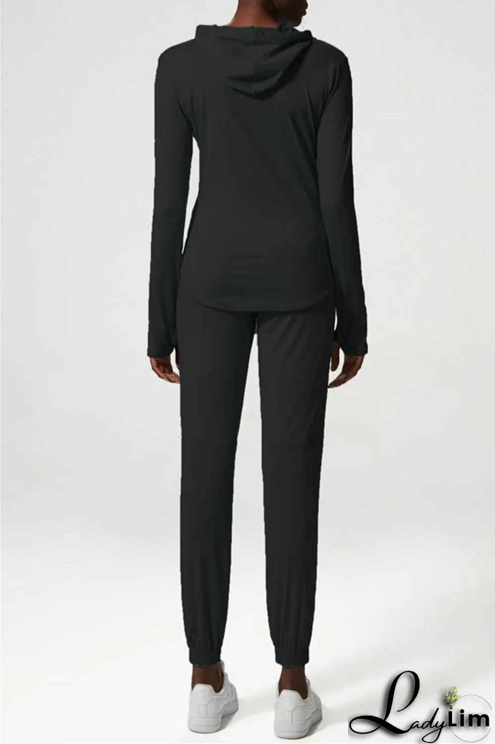 Apricot Casual Sportswear Solid Patchwork Regular High Waist Trousers