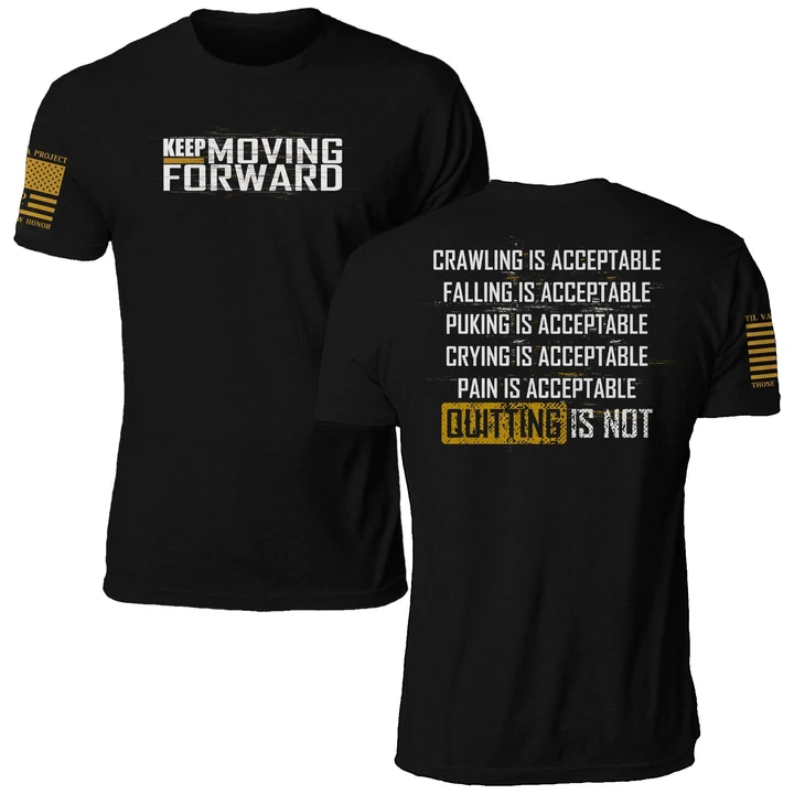 Men's Keep Moving Forward Printed Outdoor Casual Short-sleeved T-shirt-Compassnice®