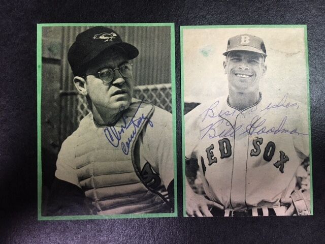 Bill Goodman 1950s Boston Red Sox Signed/Mounted Photo Poster painting COA