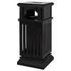 [US Local Warehouse] Commercial Trash Can with Removable Inner Bucket & Lid Side Opening Waste Bin for Garage Backyard