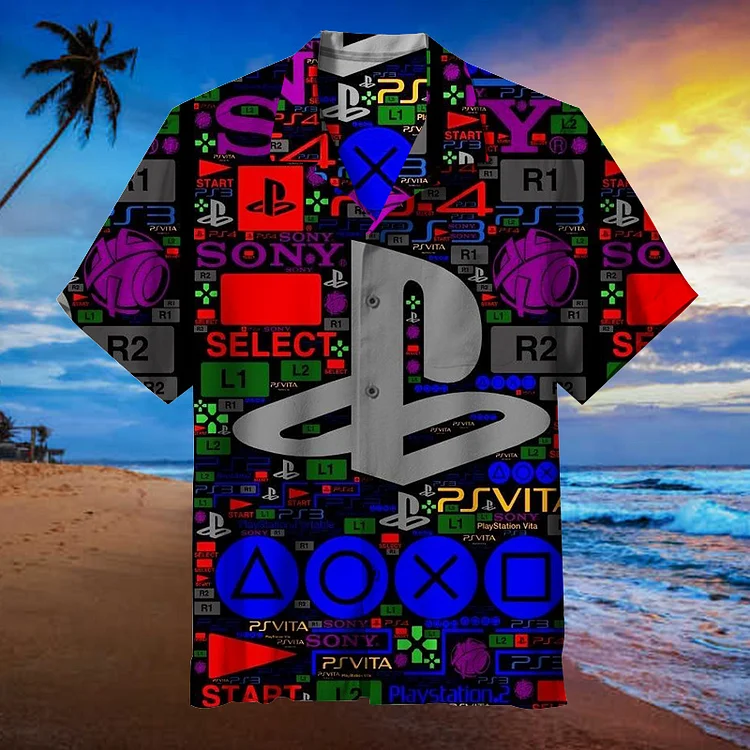 Game Console Logo | Unisex Hawaiian Shirt