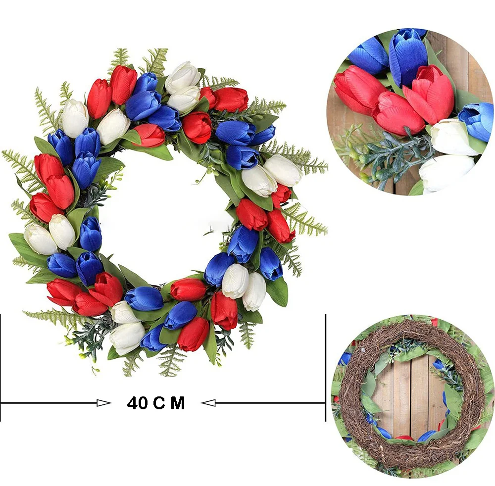 American Independence Day  Simulation Wreath Ornament