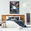(5 Sizes) Forest Waterfall-Full Square Diamond Painting