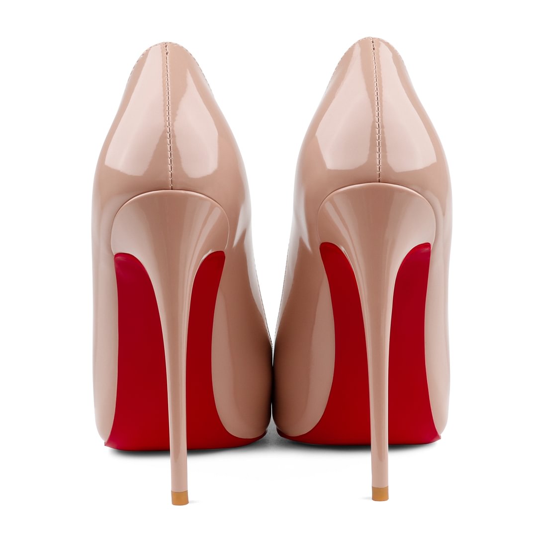 120mm Women's High Heels Party Wedding Stilettos Patent Red Bottom Pumps-vocosishoes