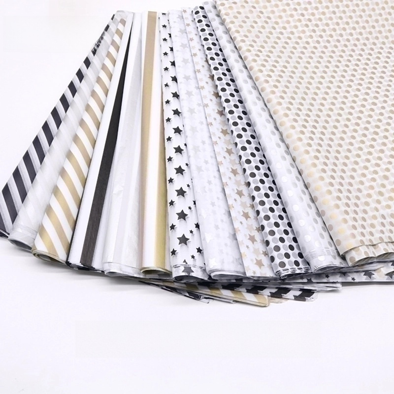 Fashion 20 Pieces Star Wave Dot Stripe Packaging Sydney Paper