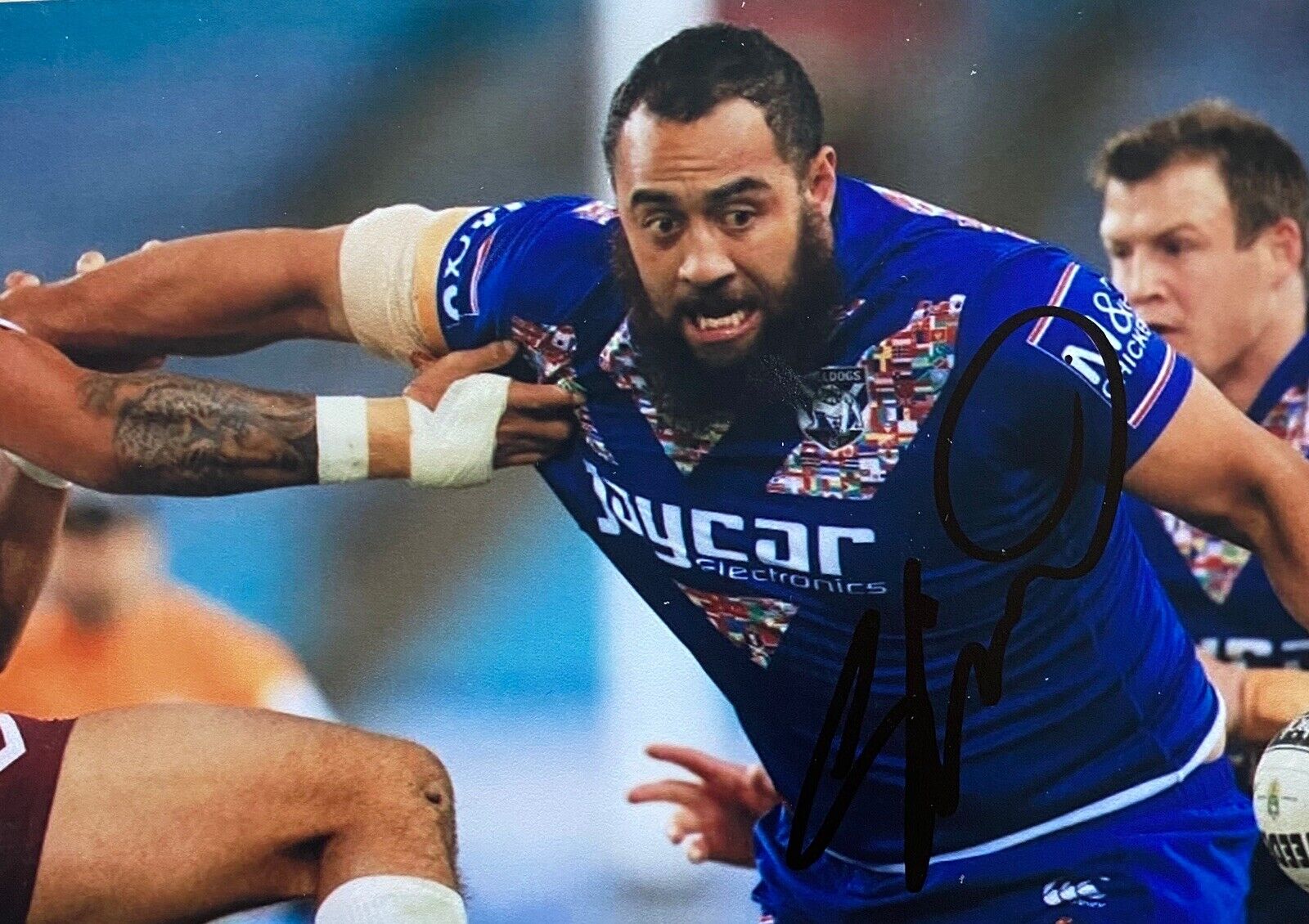 Sam Kasiano Genuine Hand Signed 6X4 Photo Poster painting - Canterbury Bulldogs 3