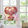 Acrylic 2D Flat DIY Hot Air Balloon Diamond Art Pendant Wall Door Decor