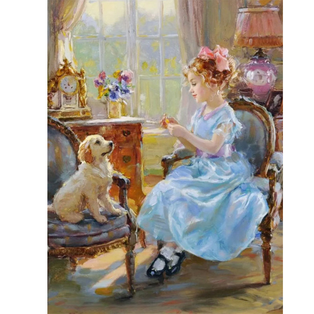 

Little Girl - Round Drill Diamond Painting - 30*40CM, 501 Original