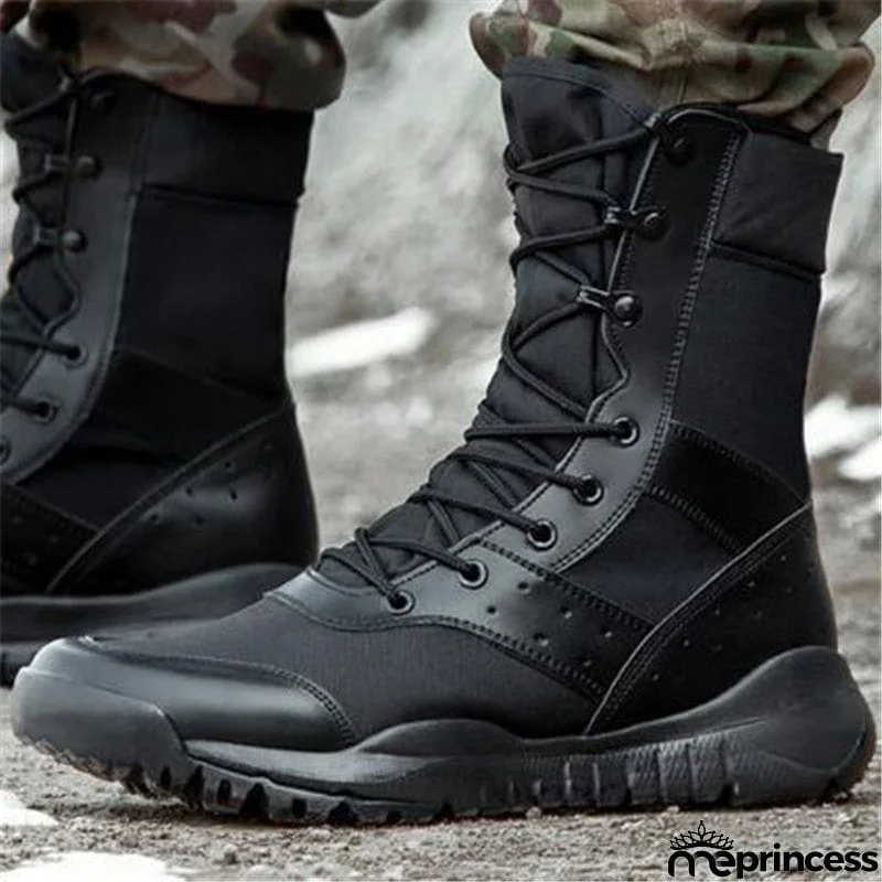 New Casual Lightweight Outdoor Climbing Shoes Training Army Boots