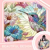 DIY Hummingbird Diamond Art Rhinestone Makeup Bag Transparent PVC Storage Pack