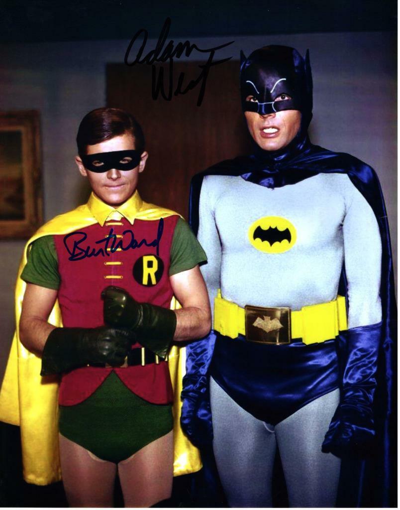 Adam West Burt Ward Signed 11x14 Picture Autographed Photo Poster painting with COA