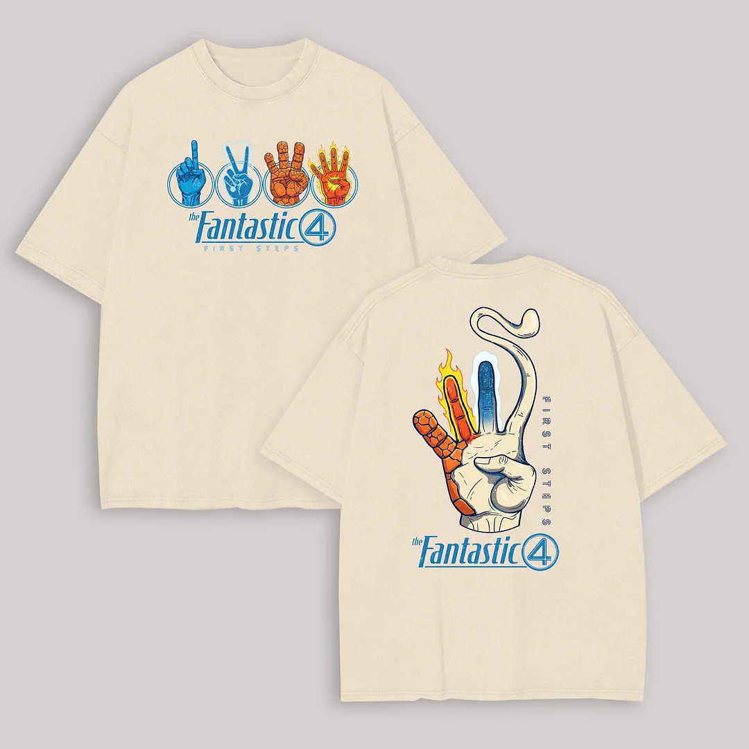 The Fantastic 4 Printed Oversized Unisex T-shirt