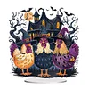 Diamond Painting Acrylic Halloween Chicken Tabletop Ornaments Kit