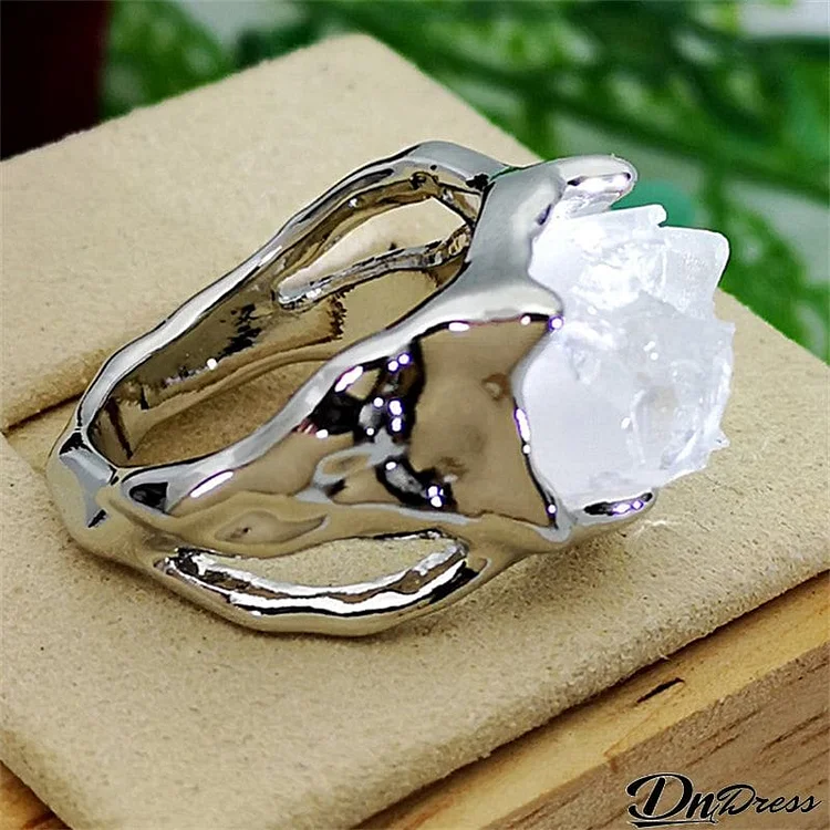 Fashion Crystal Mineral Hip Hop Rings Ornament