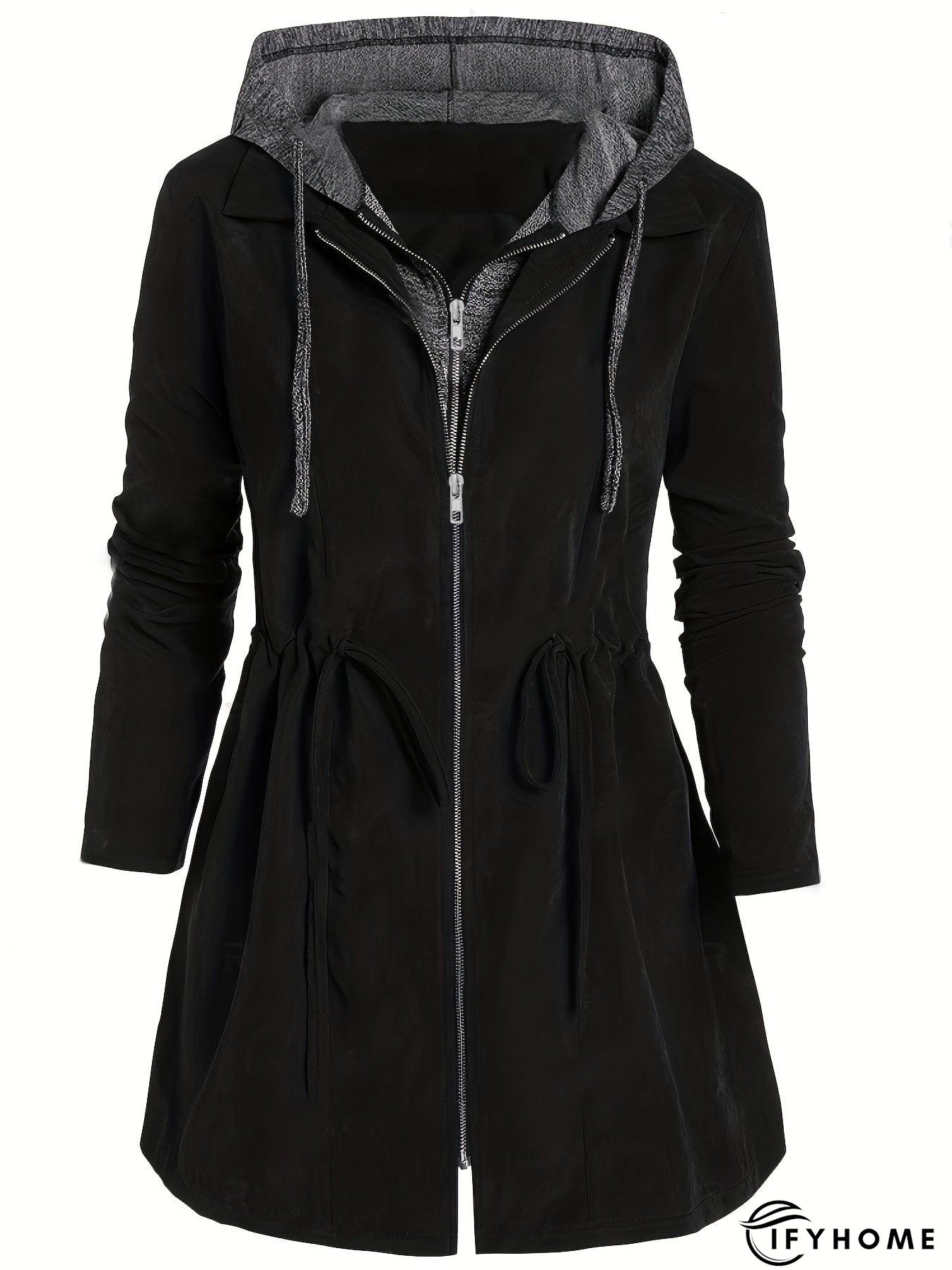 Plus Size Winter Coat with Pockets | IFYHOME