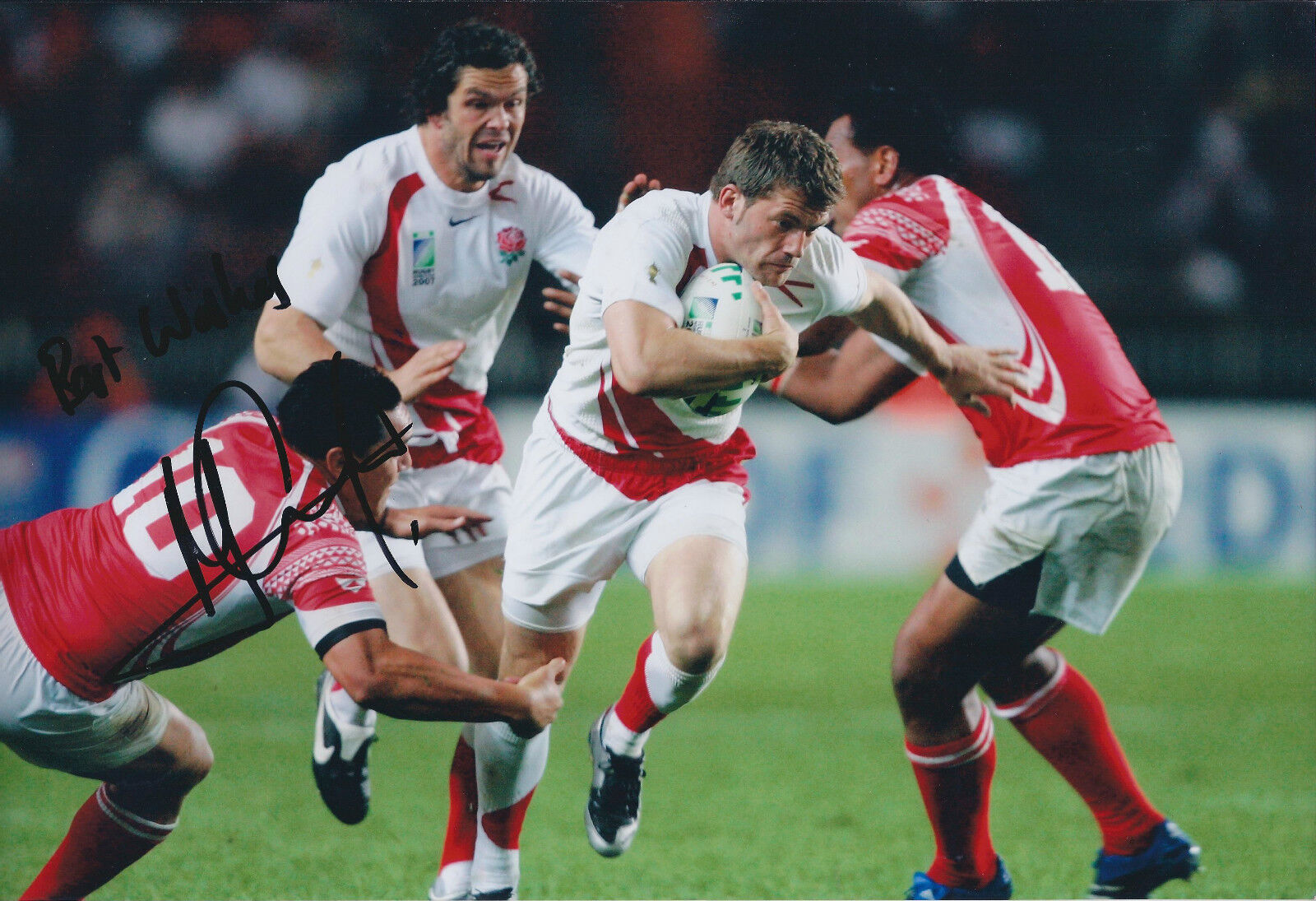 Mark CUETO Signed Autograph 12x8 Photo Poster painting AFTAL COA RUGBY England World Cup