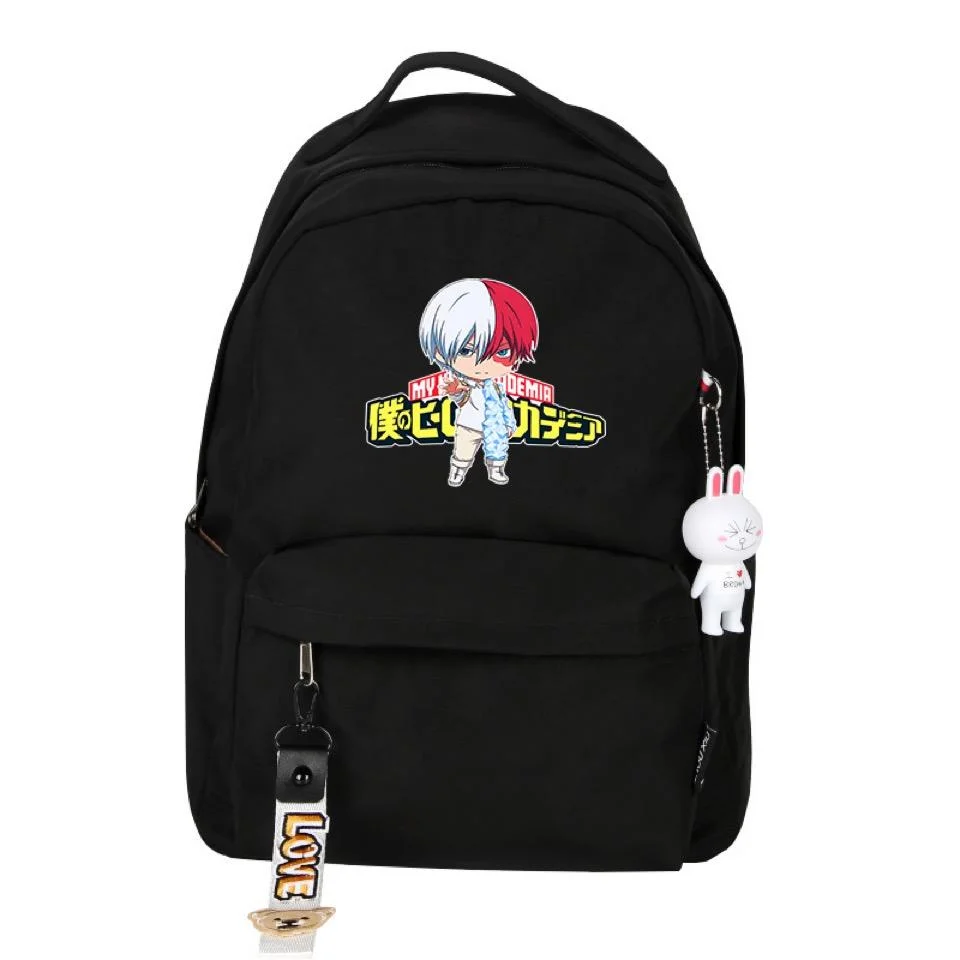 Buzzdaisy My Hero Academia Shoto Todoroki Cosplay Backpack School Bag Water Proof