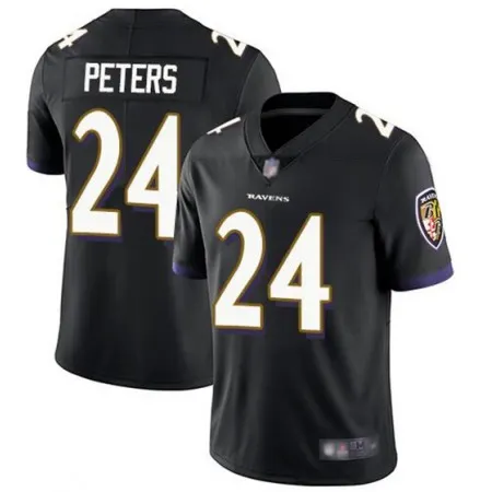 Men's Baltimore Ravens #24 Marcus Peters Black Vapor Untouchable NFL  Jersey