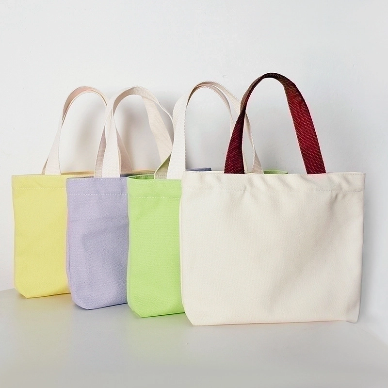 Women’s Vacation Solid Color Canvas Shopping Bags