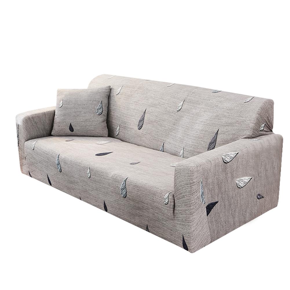 

Raindrop Print Tight Wrap Slipcovers Elastic Sofa Couch Cover (3 Seater), 501 Original