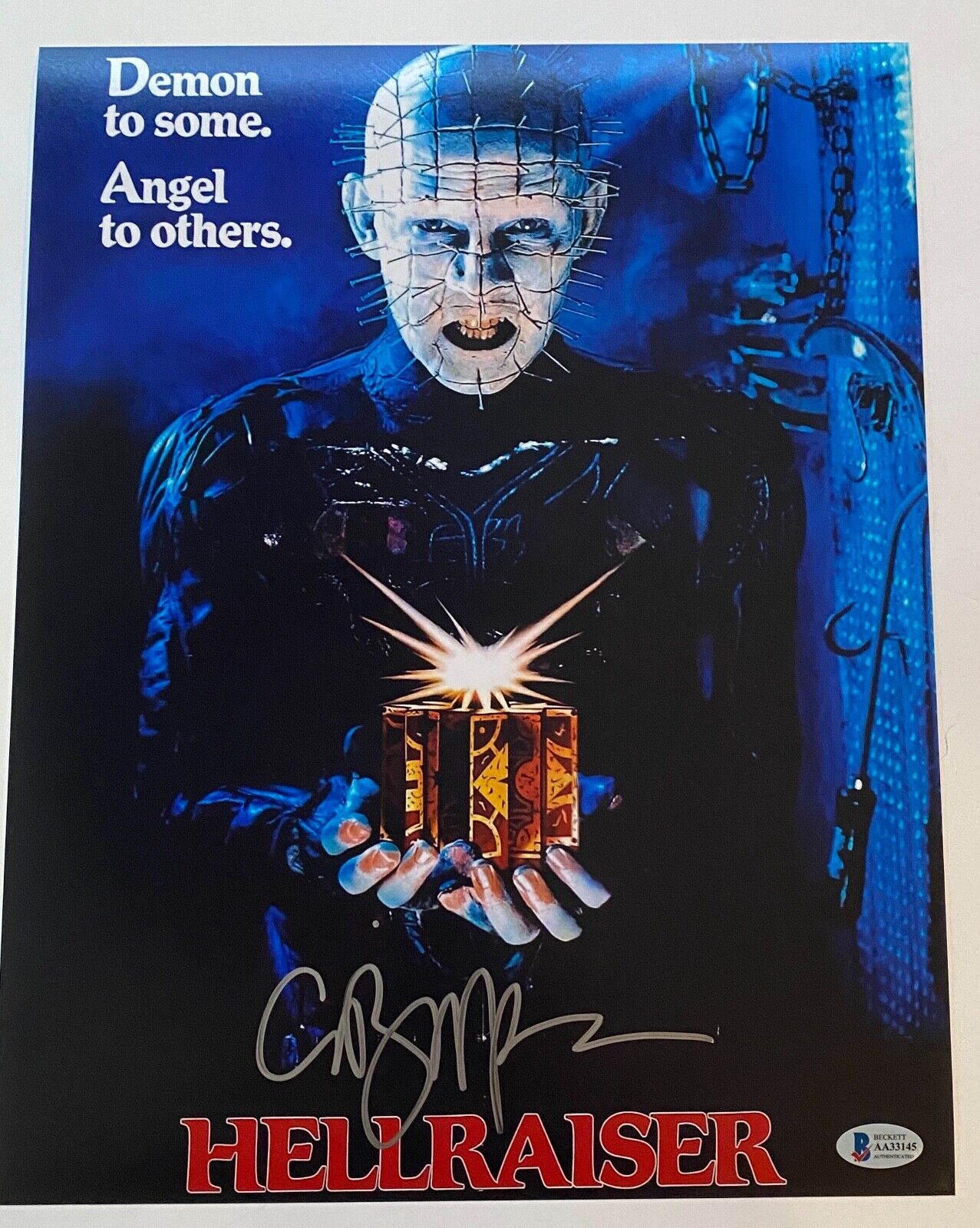 Clive Barker Signed Autograph 11x14 Photo Poster painting Poster Hellraiser Horror Beckett COA