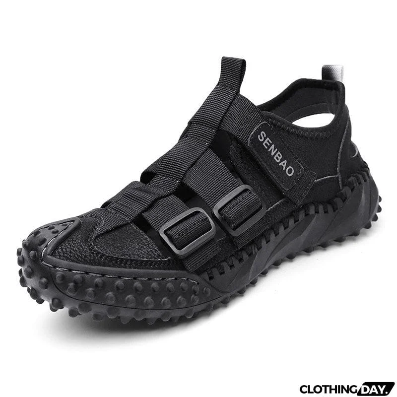 Men's Hollow Out Thick Sole Anti Slip Slingback Sandals
