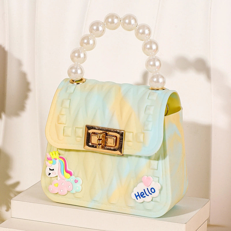 Women’s Silica Gel Animal Minimalist Classic Style Square Flip Cover Handbag