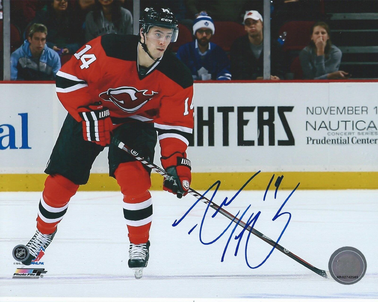 Adam Henrique Signed 8x10 Photo Poster painting New Jersey Devils Autographed COA B