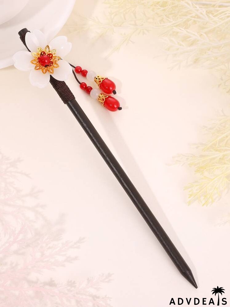 Flower Decor Hair Pin