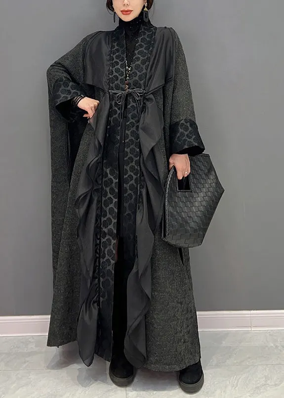 Irregular Backless Chain Loose Short Coat
