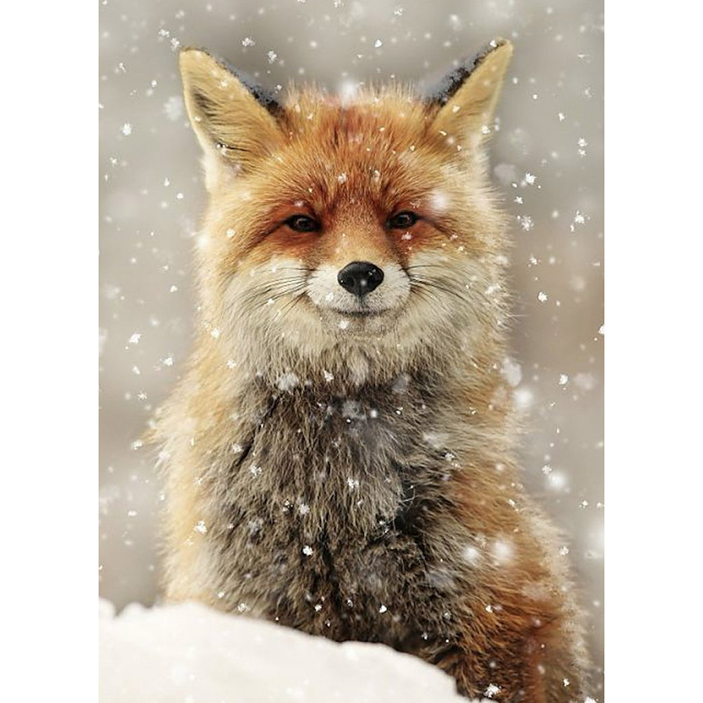 

Fox - 11CT Stamped Cross Stitch - 36*46CM, 501 Original