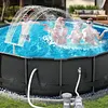 2Pcs Pool Fountain Adapter Set 1 Male 1 Female Ground Pool Fountain Adapters Non-Slip ABS Swimming Pools Equipment Pools Waterfall Connector For SummerWave & Funsicle