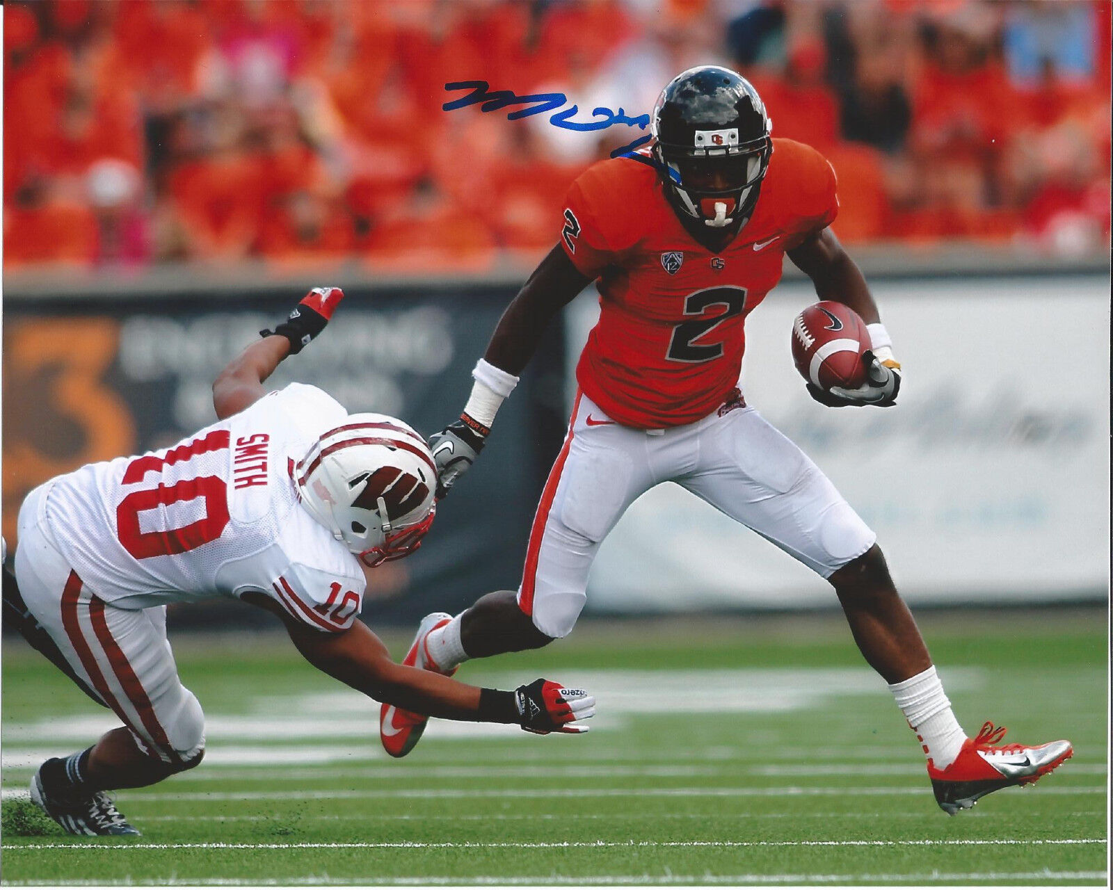 OREGON STATE BEAVERS MARKUS WHEATON SIGNED 8X10 Photo Poster painting W/COA MARCUS B