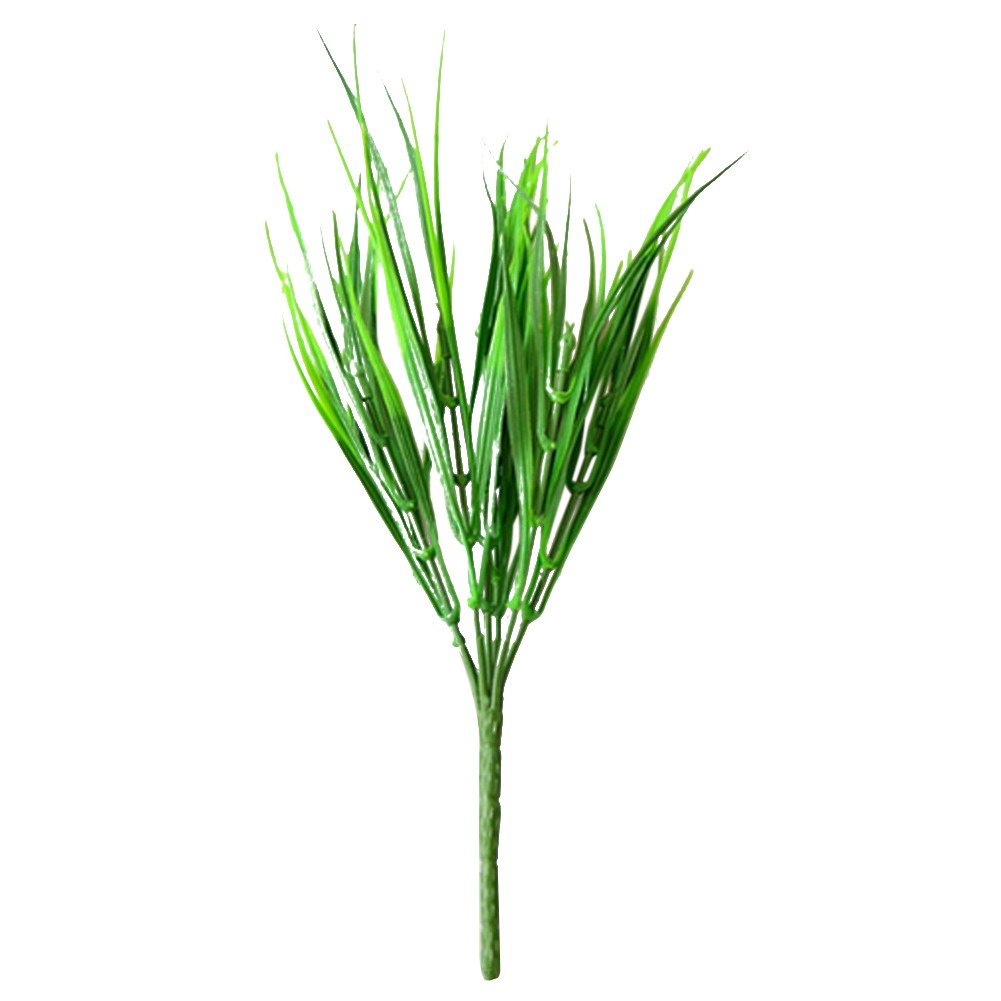 

10 X 7 Fork Simulation Simulation Of Plastic Grass Green Ornament, 501 Original