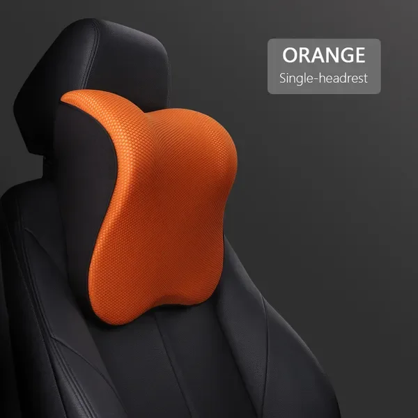 Quality Headrest Auto Neck Breathable Cushion Lumbar Pillow Mesh Slow Rebound Guard Head Support Car Seat Protector