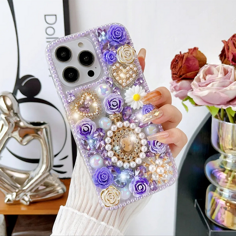 Luxurious Retro Goddess Pearl Phone Case