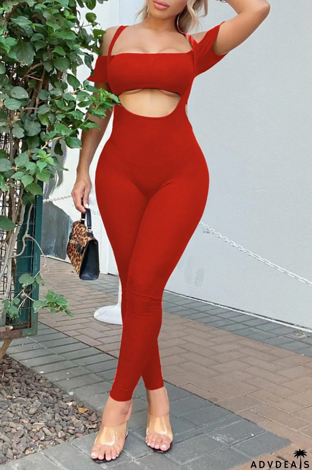 Royal Blue Sexy Casual Solid Backless Off the Shoulder Short Sleeve Two Pieces