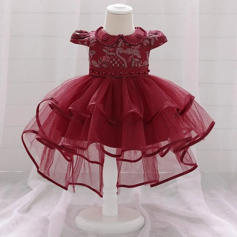 2021 Summer Newborn 1st Birthday Dress For Baby Girl Dress Butterfly Baptism Dress Wedding Princess Dresses Girl Party 1 2 Year