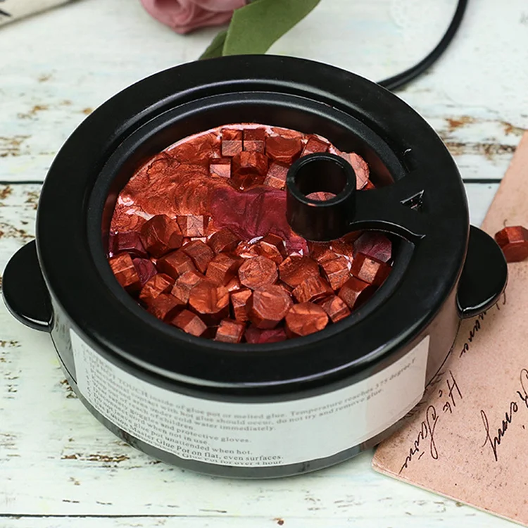 Fire Wax Furnace Pot Warmer Melts Electric Heater Wax Beads Cat Claw Fire  Paint Stove Set Melting Seal Furnace Spoon Set for Wax Seal Stamp 
