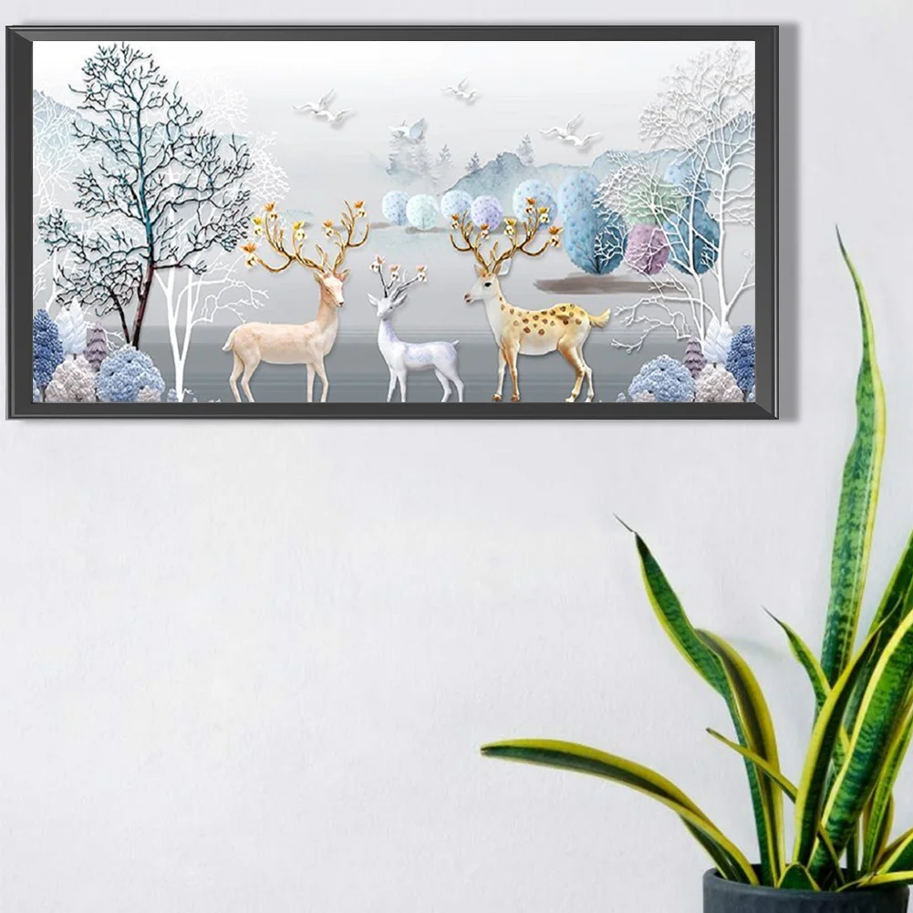Diamond Painting - Full Round Drill - Elk(Canvas|80*40cm)