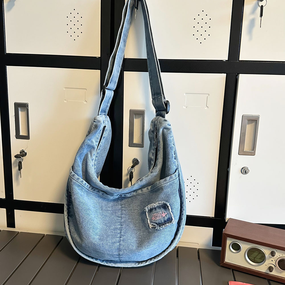 Ranfeno teacher outfits Women Retro Crossbody Bag Collapsible Denim Cell Phone Purse Multifunctional Adjustable Shoulder Straps Ladies Girls Trendy Bag