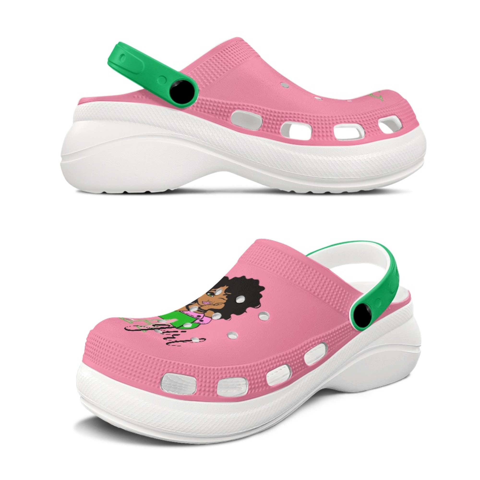 Women's height increasing clogs