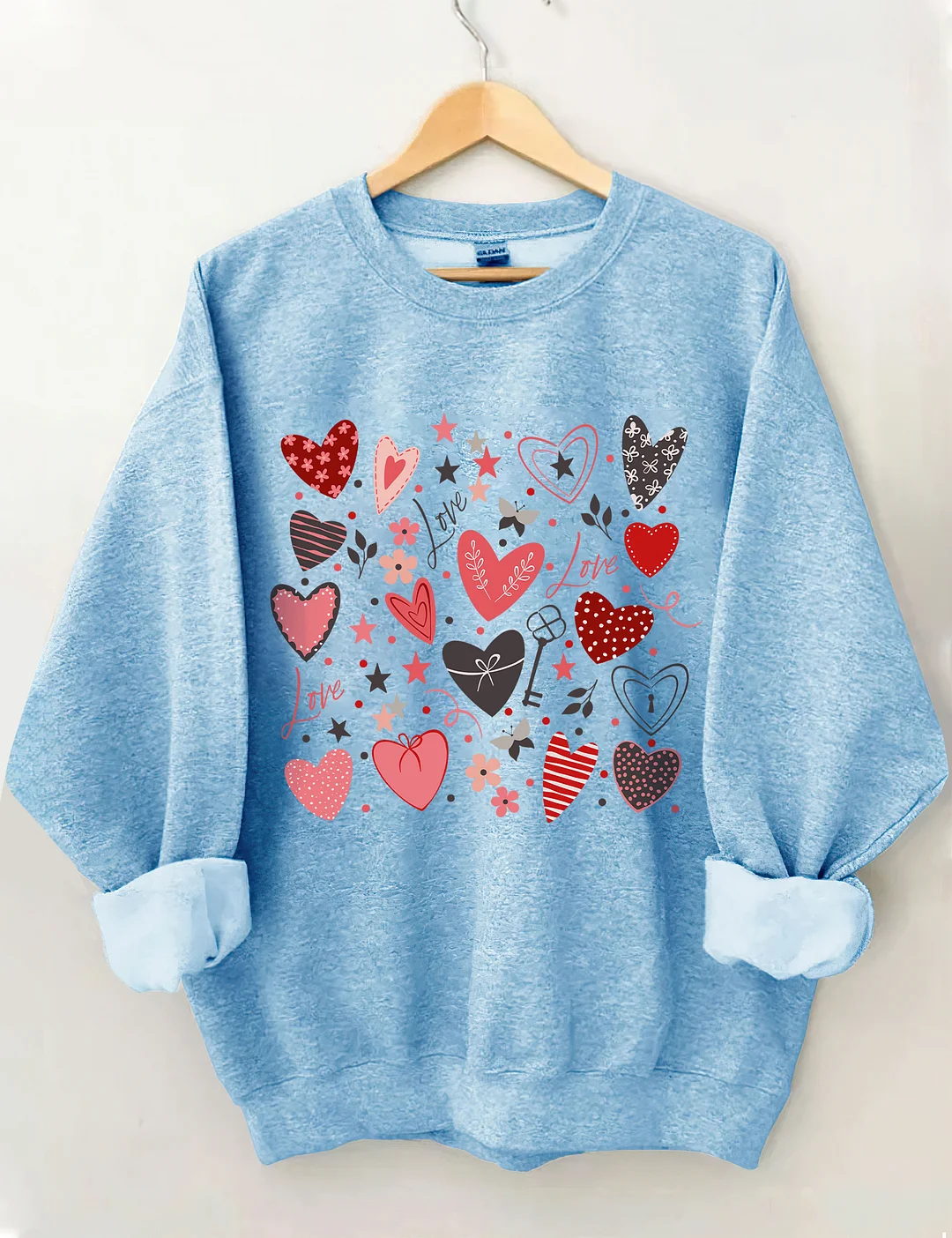Cute Heart Valentine's Day Sweatshirt