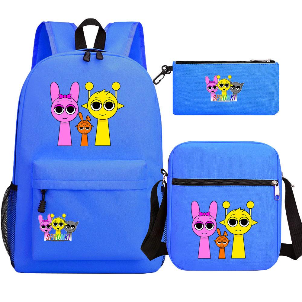 Mayoulove Sprunki Backpack Lightweight Design with Water-Resistant Fabric for School and Outdoor Activities-Mayoulove